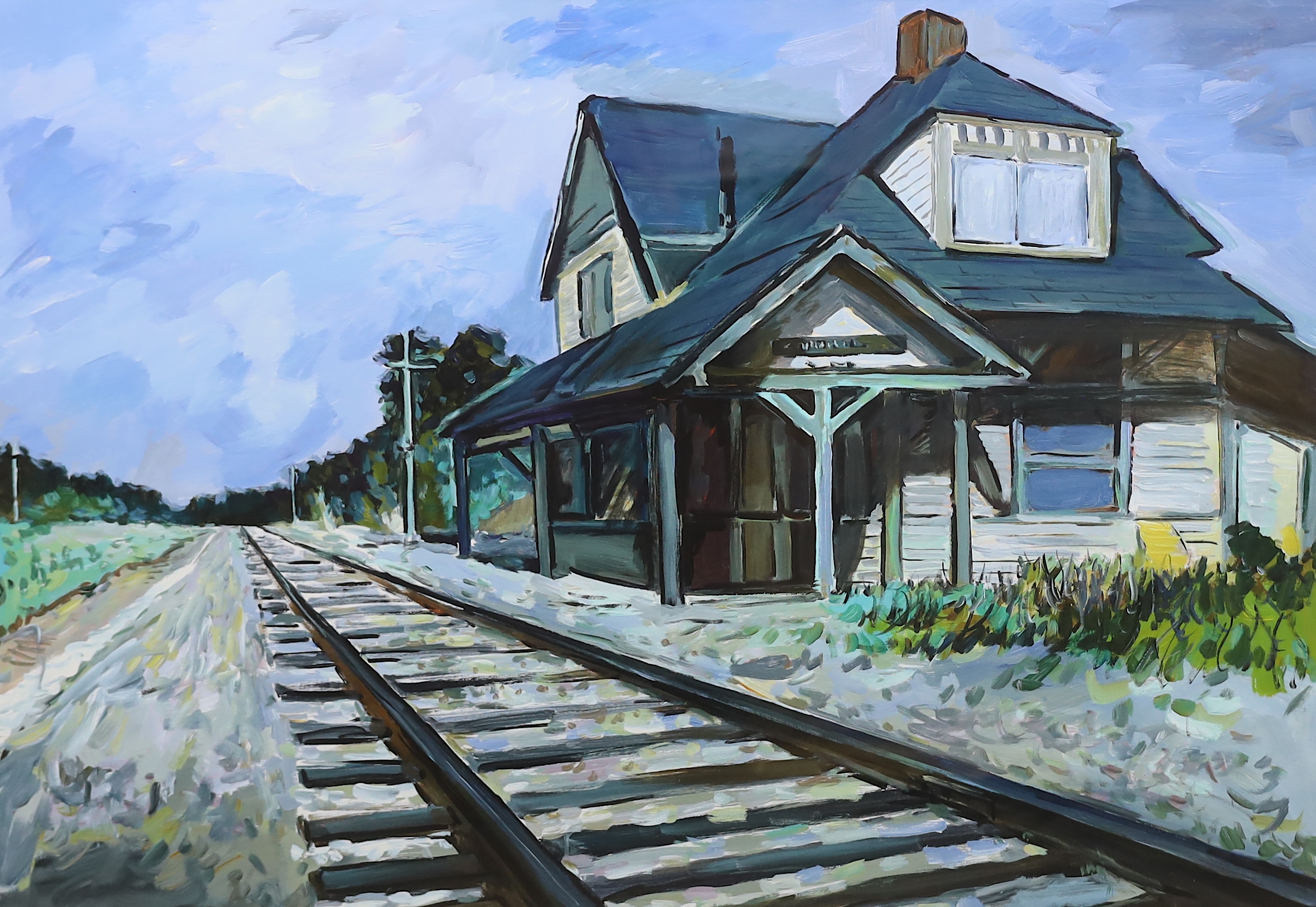 Bob Dylan (American, b.1941), 'New England Depot' from the Beaten Path Series, giclée print on archival paper, 66 x 91cm